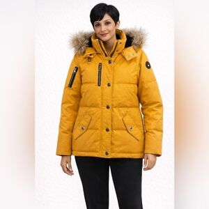 STORM MOUNTAIN Arctic Series Down jacket in vibrant yellow size M
